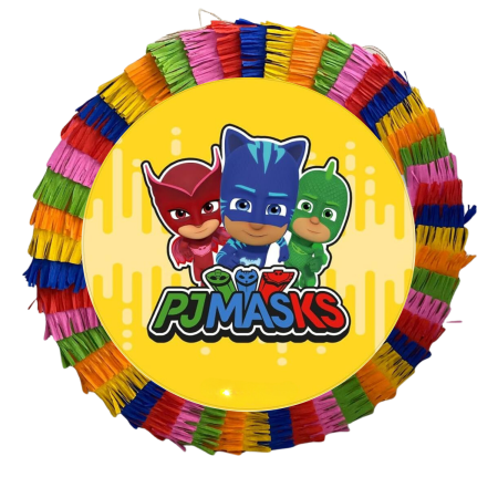 Pinata Aniversare Copii - Pinata pentru petreceri, 35 cm, multicolora, model Pj Masks Eroi in Pijamale