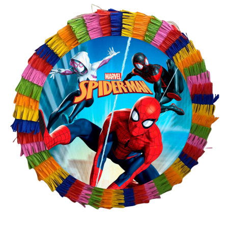 Pinata Aniversare Copii - Pinata pentru petreceri, 35 cm, multicolora, model Spiderman