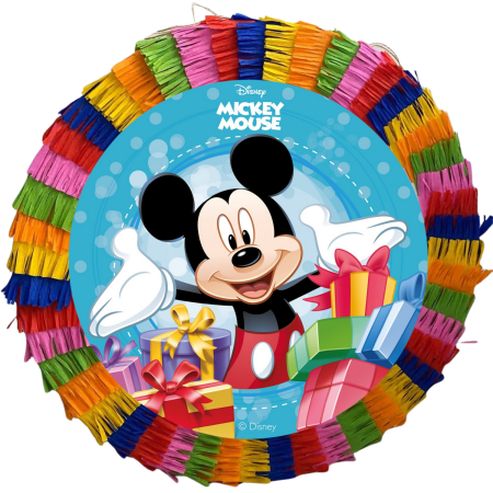 Pinata Aniversare Copii - Piniata pentru petreceri, 35 cm, multicolora, model Mickey Mouse