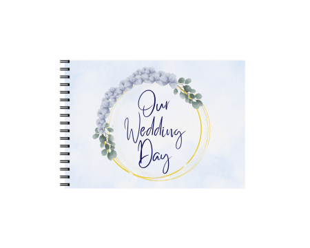 Guestbook/Album Foto - Set Album foto / GuestBook pentru nunta, flori multicolore, A4 landscape, pix si dubluadeziv inclus, 3 piese, accesoriu nunta
