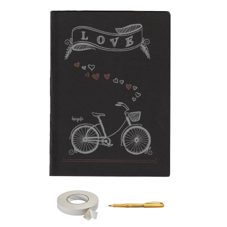 Set Album foto / GuestBook pentru nunta, Love, personalizabil, A4, 42 file, pix si dubluadeziv inclus, 3 piese, accesoriu nunta [3]