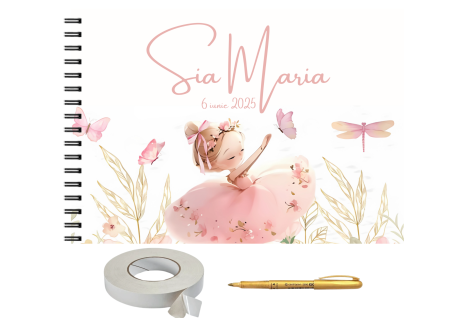 Set album foto pentru nunta, tematica TELEGRAM/ziar, GuestBook, pix si dubluadeziv inclus, Format A4 landscape, 25 file [4]