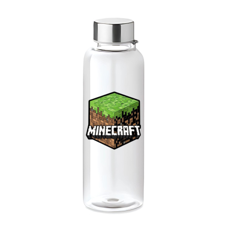 Sticle Copii - Sticla apa copii, 500 ml, plastic, Minecraft, fara scurgeri, multicolor