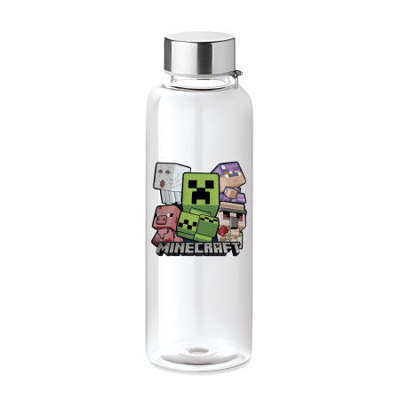 Sticle Copii - Sticla apa copii, 500 ml, plastic, personalizata MINECRAFT, fara scurgeri, multicolor