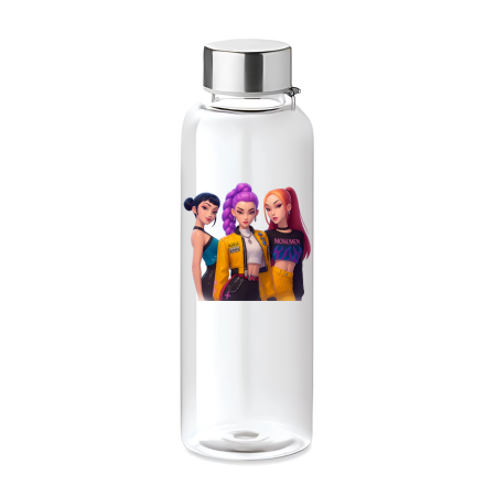 Sticle Copii - Sticla apă copii personalizată MIRA K POP, plastic, 500 ml, fără scurgeri, ideală pentru școală