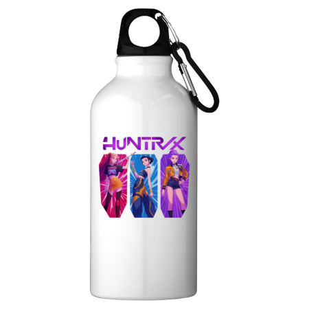 Sticle Copii - Sticlă apă Huntrix, termos, 500ml, oțel, cu carabină