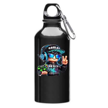 Sticle Copii - Sticla apa personalizata Roblox 400 ml, termos otel, cu carabina