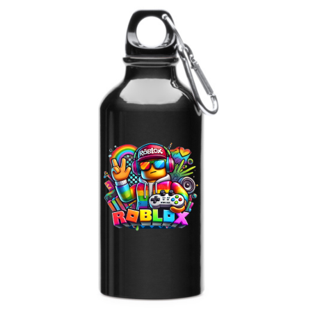 Sticle Copii - Sticla apa personalizata Roblox 400 ml, termos otel, cu carabina