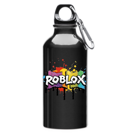 Sticle Copii - Sticla apă personalizată Roblox, 400 ml, termos oțel, cu carabină, fără scurgeri