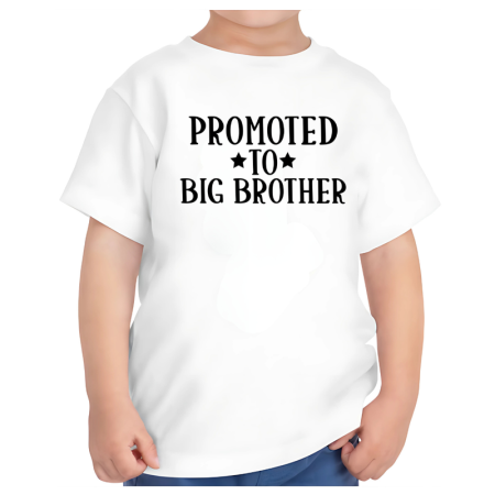 Tricouri Copii - Tricou alb big brother cadou special fratele mai mare 1-2 ani