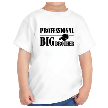 Tricouri Copii - Tricou alb big brother design amuzant fratele mai mare 1-2 ani