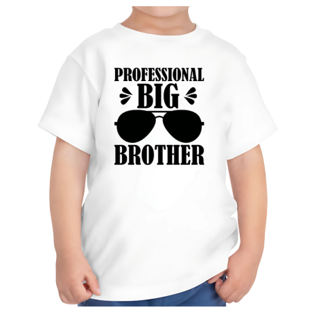 Tricouri Copii - Tricou alb big brother fratele mai mare ideal cadou 1-2 ani