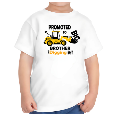 Tricouri Copii - Tricou alb big brother fratele mai mare varsta 1-2 ani