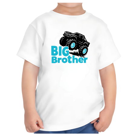 Tricouri Copii - Tricou alb big brother personalizat fratele mai mare 1-2 ani