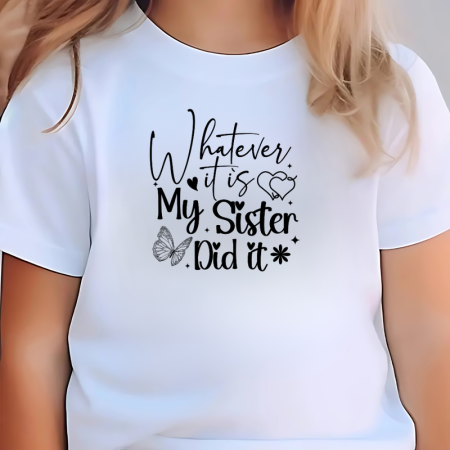 Tricouri Copii - Tricou alb big sister cea mai buna sora varsta 3-4 ani