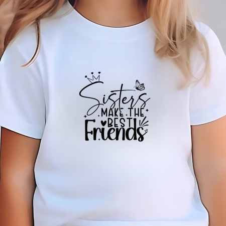 Tricouri Copii - Tricou alb big sister mesaj amuzant cea mai buna sora 1-2 ani