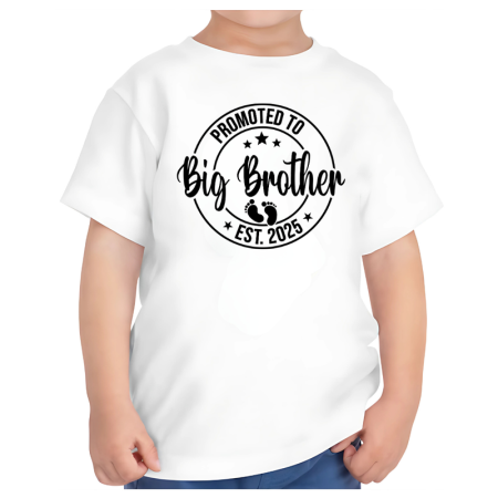Tricouri Copii - Tricou alb copii big brother cadou fratele mai mare 1-2 ani