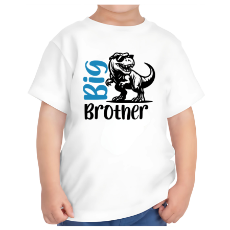 Tricouri Copii - Tricou alb copii big brother outfit fratele mai mare 1-2 ani