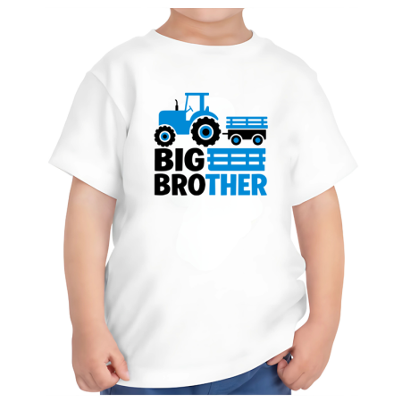 Tricouri Copii - Tricou alb copii varsta 1-2 ani big brother fratele mai mare