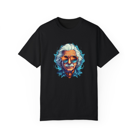 Tricou Albert Einstein, pentru pasionati fizica, barbati, negru [1]