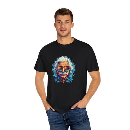 Tricouri Personalizate - Tricou Albert Einstein, pentru pasionati fizica, barbati, negru