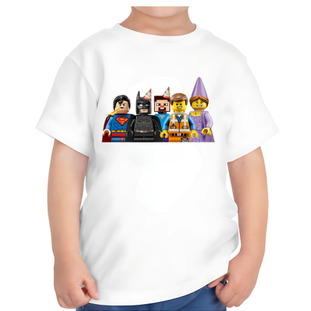 Tricouri Copii - Tricou baieti, aniversare, tematica LEGO, Happy Birthday, 3 ani