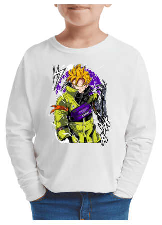 Tricouri Copii - Tricou baieti Cartoons Legend (desene animate), maneca lunga, alb, 5-6 ani