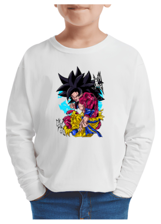 Tricouri Copii - Tricou baieti Cartoons Legend (desene animate), maneca lunga, alb, 9-10 ani