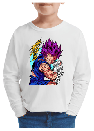 Tricouri Copii - Tricou baieti Cartoons Legend (desene animate), maneca lunga, alb, 9-10 ani