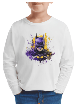 Tricouri Copii - Tricou baieti Cartoons Legend (desene animate), maneca lunga, alb, 9-10 ani