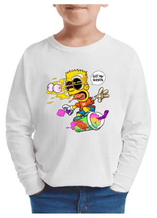 Tricouri Copii - Tricou baieti Cartoons Legend (desene animate), maneca lunga, alb, 9-10 ani
