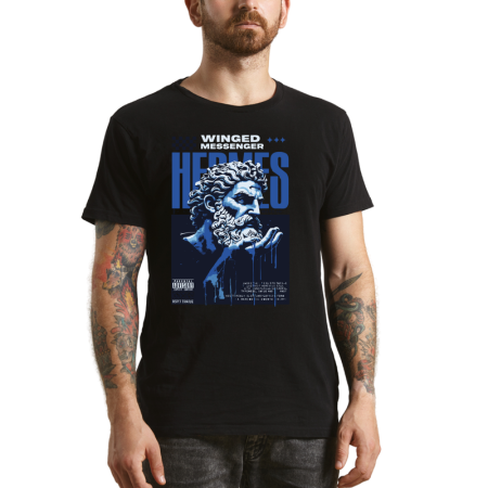 Tricouri Personalizate - Tricou Barbati, cu grafica mitologica, negru