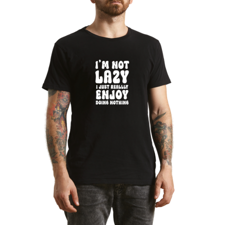 Tricouri Personalizate - Tricou Barbati, cu mesaj haios urban, negru