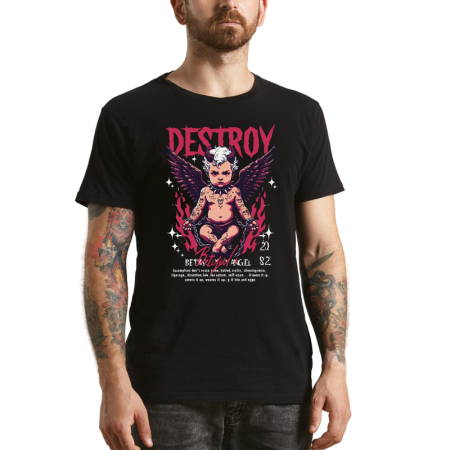 Tricouri Personalizate - Tricou Barbati, cu simboluri antice, negru