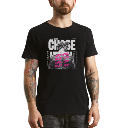 Tricouri Personalizate - Tricou Barbati, cu spirit de luptator, negru