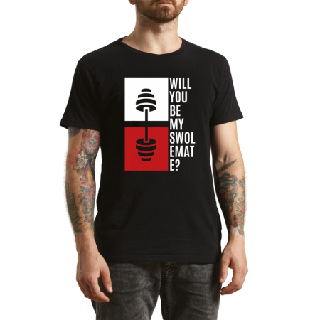 Tricouri Personalizate - Tricou Barbati Glume pentru Sala, mesaj ironic, negru