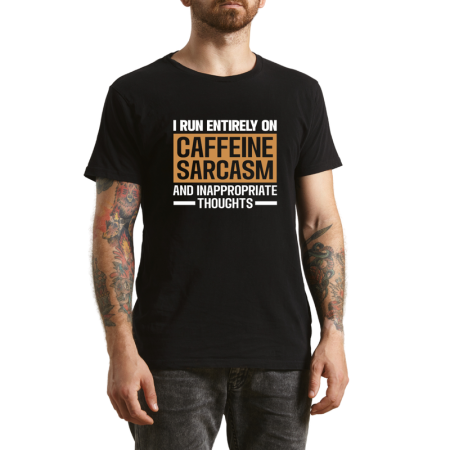 Tricouri Personalizate - Tricou Barbati, glume sarcastice incluse, negru