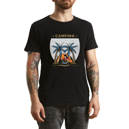 Tricouri Personalizate - Tricou Barbati Go Wild, design energic, negru