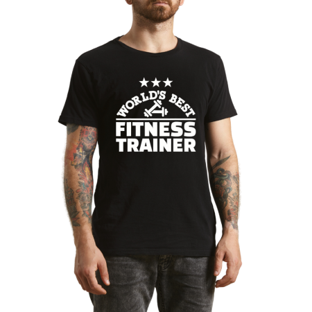 Tricouri Personalizate - Tricou Barbati GYM Addict cu mesaj amuzant, negru