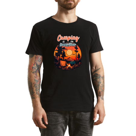 Tricouri Personalizate - Tricou Barbati Life is a Journey, tematica motivationala, negru
