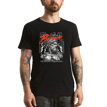 Tricouri Personalizate - Tricou Barbati, look mitologic modern, negru