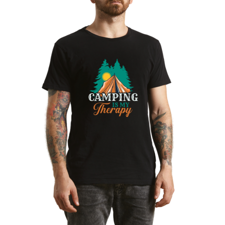 Tricouri Personalizate - Tricou Barbati Lost in Nature, pentru iubitorii de libertate, negru