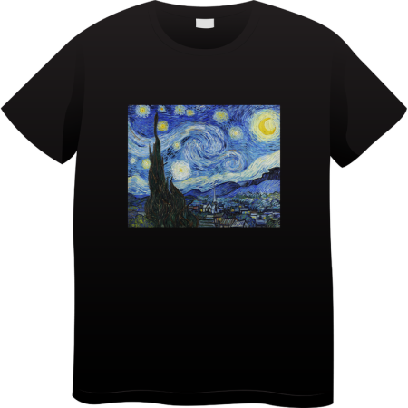 Tricouri Personalizate - Tricou Barbati Made By Art Paint, Iconic Art Collection, negru