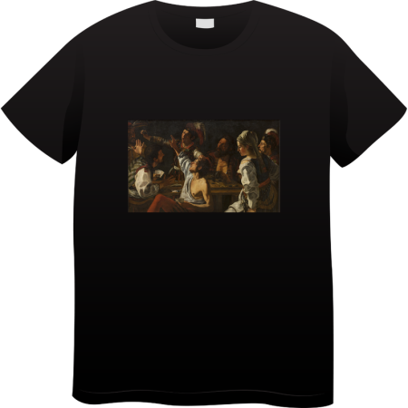 Tricouri Personalizate - Tricou Barbati Made By Art Paint, Iconic Art Collection, negru