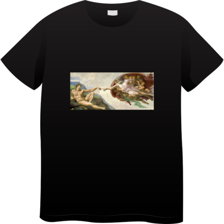 Tricouri Personalizate - Tricou Barbati Made By Art Paint, Iconic Art Collection, negru