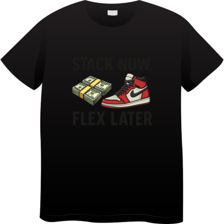 Tricouri Personalizate - Tricou Barbati Made By Money Hustle Society, negru