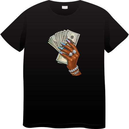 Tricouri Personalizate - Tricou Barbati Made By Money Hustle Society, negru