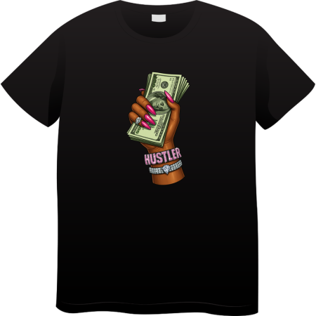 Tricouri Personalizate - Tricou Barbati Made By Money Hustle Society, negru