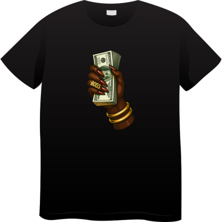 Tricouri Personalizate - Tricou Barbati Made By Money Hustle Society, negru