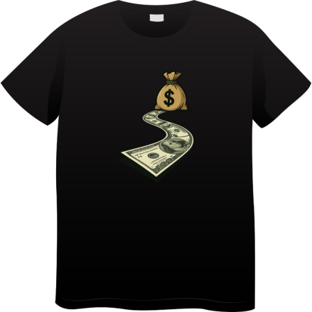 Tricouri Personalizate - Tricou Barbati Made By Money Hustle Society, negru